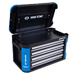 Ящик инструментальный, 4 полки и отсек, черный KING TONY 87G11-4B-BK купить по цене 56&nbsp;150 ₽ в интернет магазине ТЕХСАД