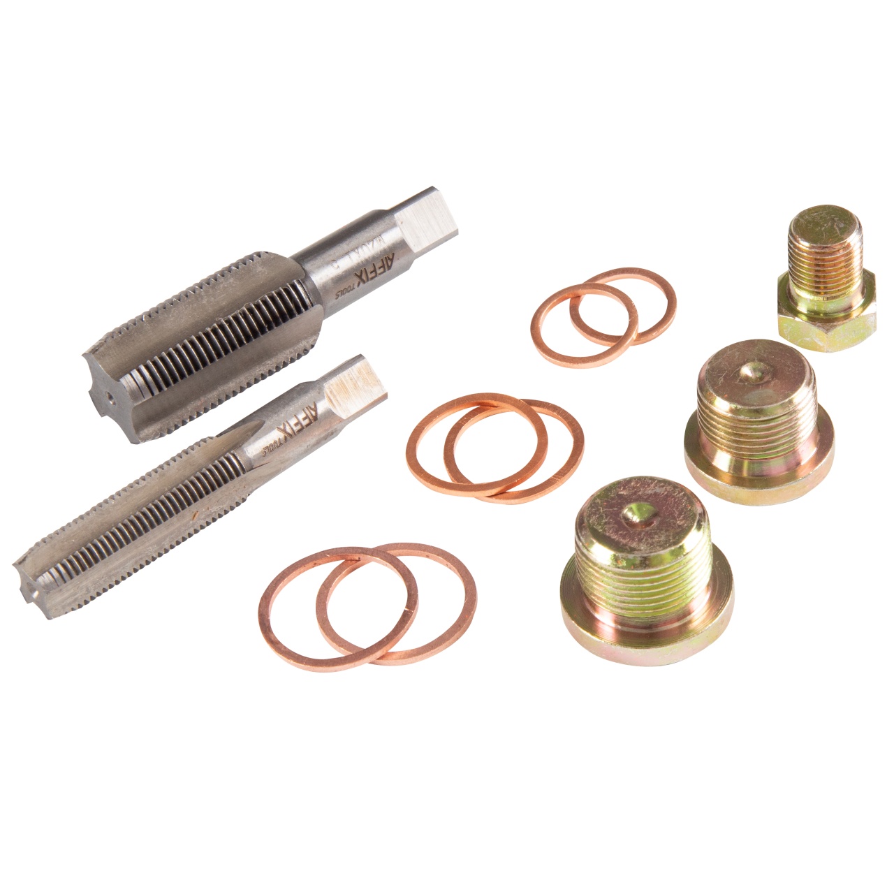 Набор для ремонта масляных пробок, 114 предметов, кейс AFFIX AF10347114C купить по цене 4&nbsp;520 ₽ в интернет магазине ТЕХСАД