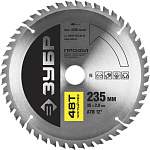 ЗУБР Ø 235 x 30 мм, 48T, диск пильный по дереву 36852-235-30-48 Профессионал купить по цене 1&nbsp;218 ₽ в интернет магазине ТЕХСАД
