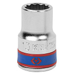 Головка торцевая стандартная двенадцатигранная 1/2'', 13 мм KING TONY 433013M купить по цене 200 ₽ в интернет магазине ТЕХСАД