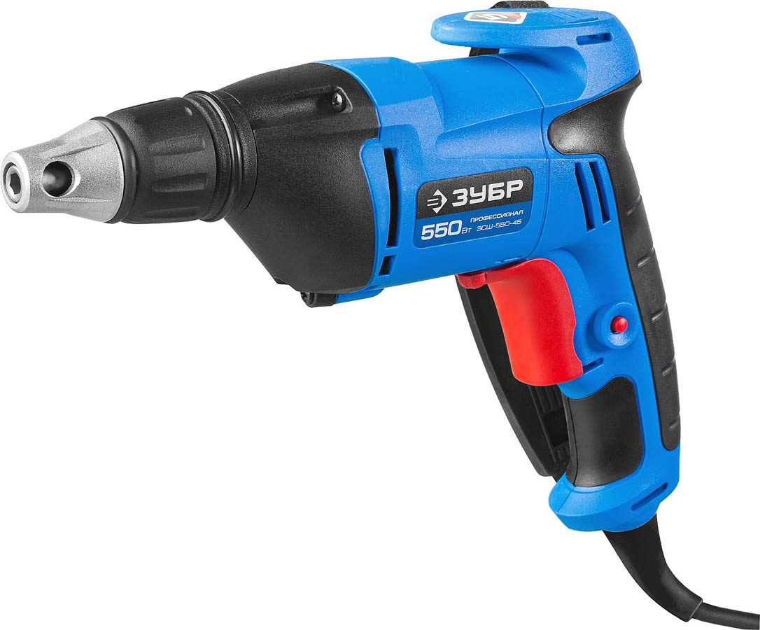 ЗУБР 550 Вт, 0-4500 об/мин, 1 скор, сетевой шуруповерт универсальный ЗСШ-550-45 Профессионал купить по цене 4&nbsp;600 ₽ в интернет магазине ТЕХСАД