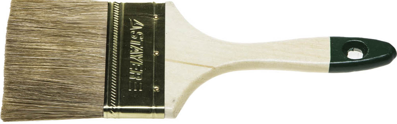 STAYER 75 мм, 3'', щетина смешанная, кисть плоская LASUR-STANDARD 01031-75 купить по цене 107 ₽ в интернет магазине ТЕХСАД