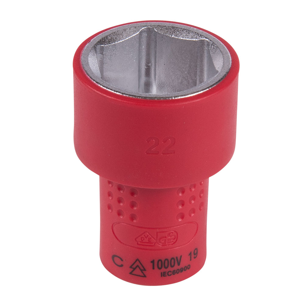 Головка торцевая диэлектрическая шестигранная 3/8'', 22 мм KING TONY 3335VE22M купить по цене 1&nbsp;100 ₽ в интернет магазине ТЕХСАД