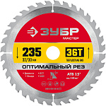 ЗУБР 235 x 32/30 мм, 36Т, диск пильный по дереву Оптимальный рез 36912-235-32-36_z01 купить по цене 1&nbsp;190 ₽ в интернет магазине ТЕХСАД