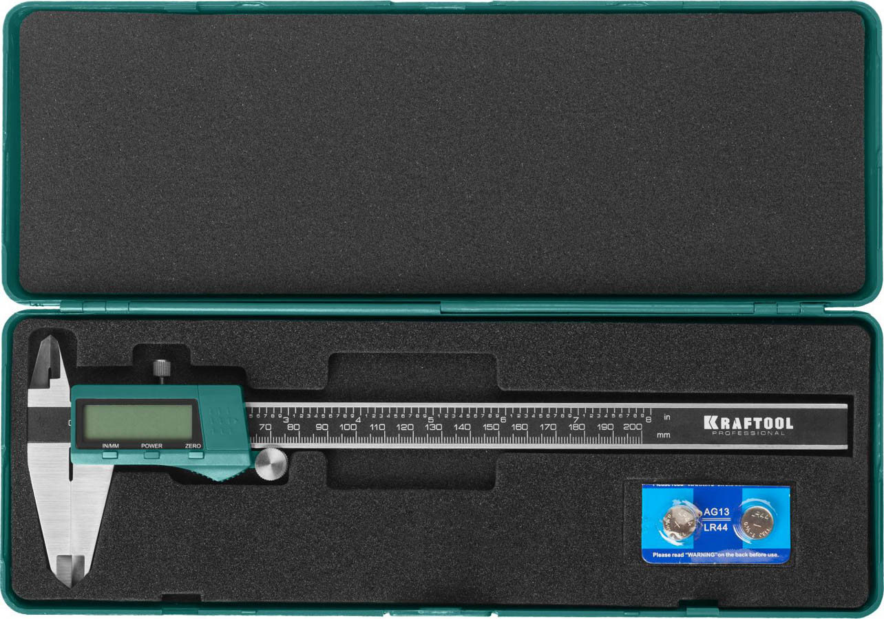 KRAFTOOL 200 мм, штангенциркуль электронный 34460-200 купить по цене 6&nbsp;360 ₽ в интернет магазине ТЕХСАД
