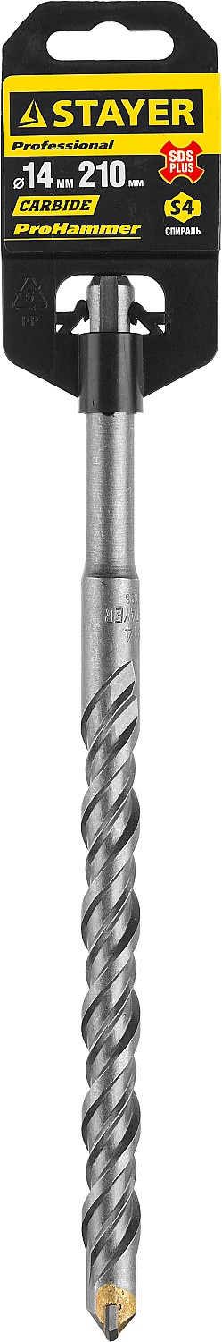 STAYER  14 x 210 мм, SDS-Plus, бур по бетону 2930-210-14_z01 купить по цене 200 ₽ в интернет магазине ТЕХСАД