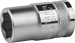 KRAFTOOL 1/2'', 14 мм, CrMo сталь, хромированная, торцовая головка INDUSTRIE QUALITAT 27801-14_z01 купить по цене 112 ₽ в интернет магазине ТЕХСАД