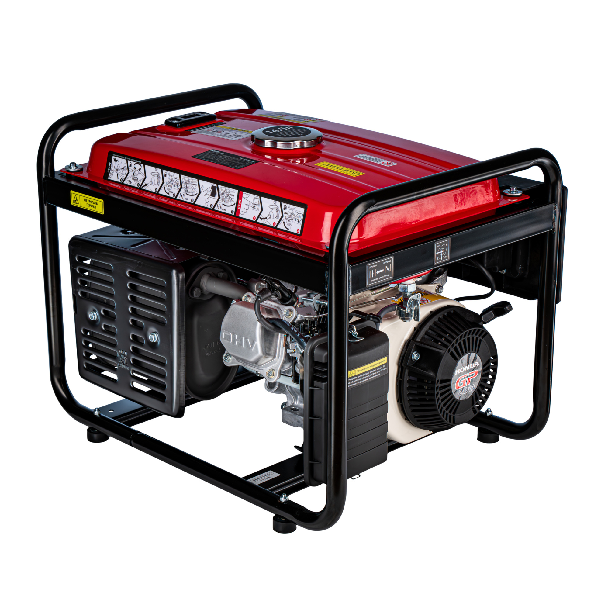 Бензиновый генератор HND GE3000PL (с двигателем Honda, 3 кВт) купить по цене 49&nbsp;900 ₽ в интернет магазине ТЕХСАД