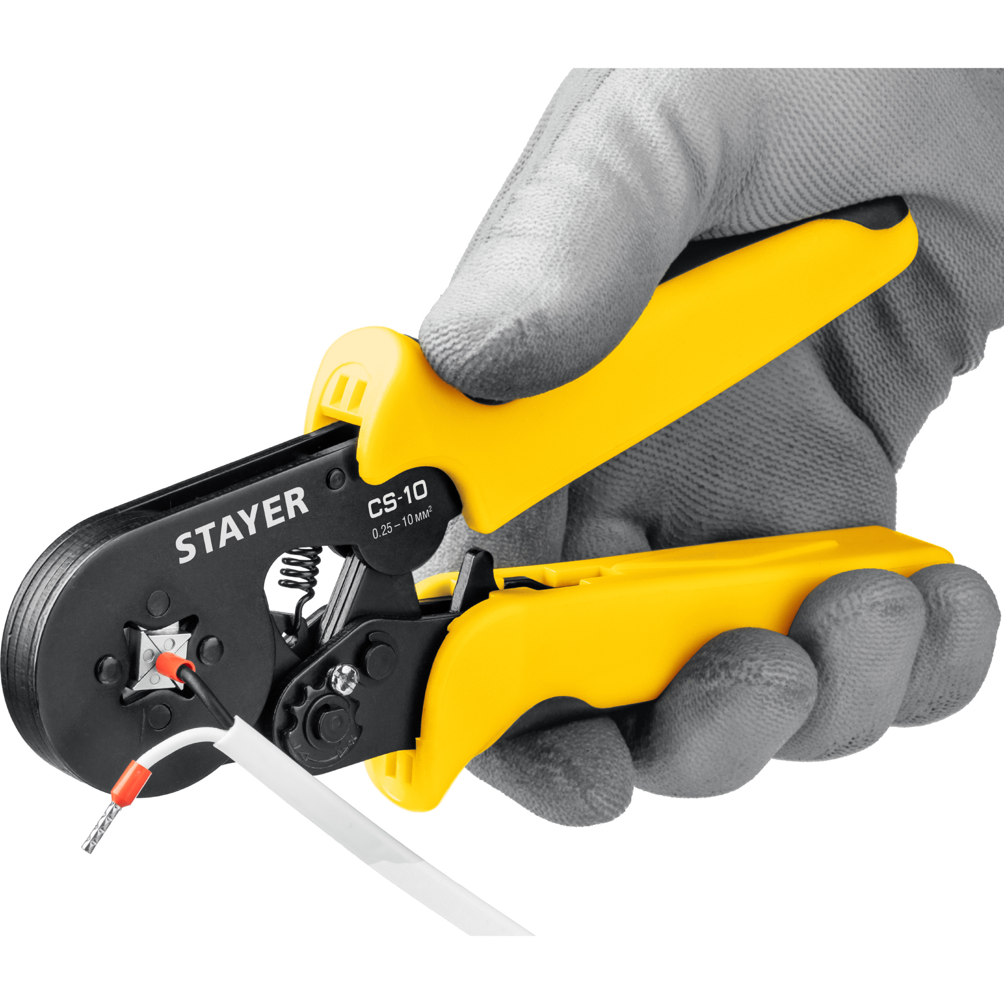 STAYER 0.25-10 мм², для втулочных наконечников, пресс-клещи CS-10 44447 Professional купить по цене 1&nbsp;450 ₽ в интернет магазине ТЕХСАД