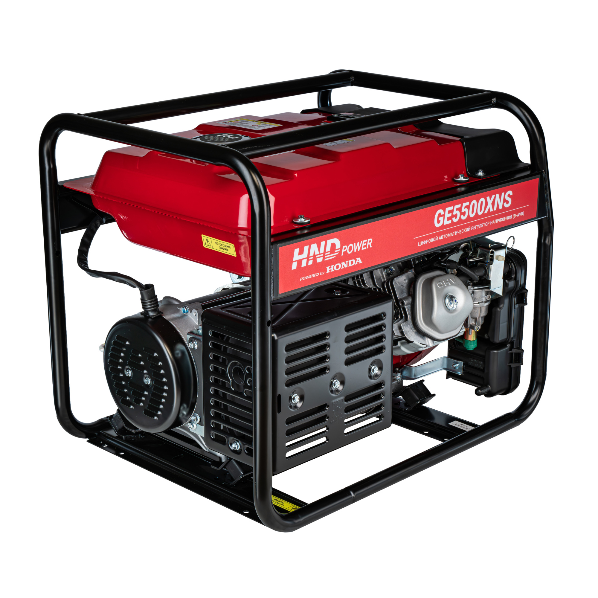 Бензиновый генератор HND GE5500XNS (с двигателем Honda, 5,5 кВт) купить по цене 99&nbsp;900 ₽ в интернет магазине ТЕХСАД