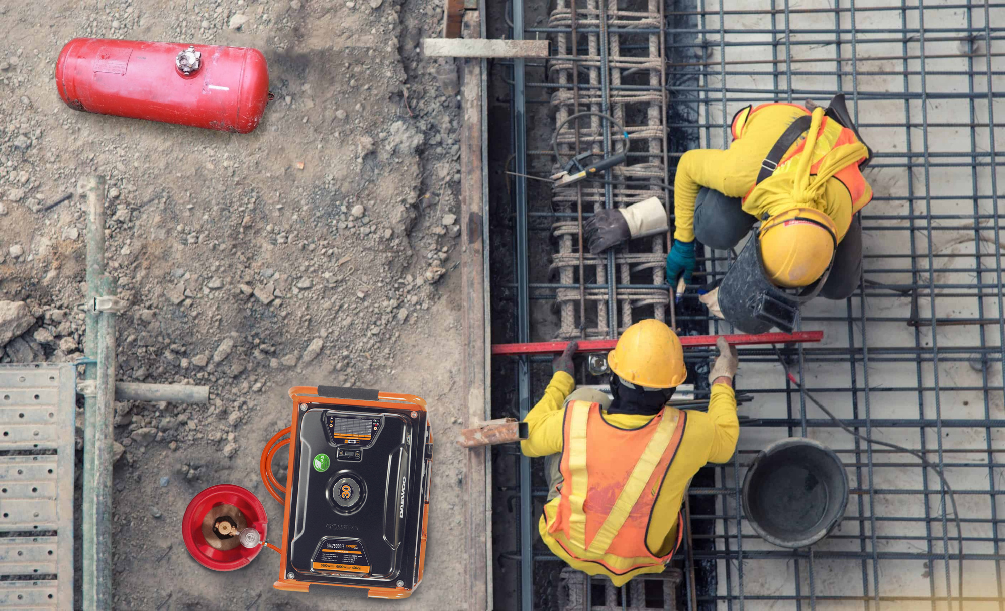 Генератор двухтопливный DAEWOO GDA 7500DFE купить по цене 87&nbsp;990 ₽ в интернет магазине ТЕХСАД