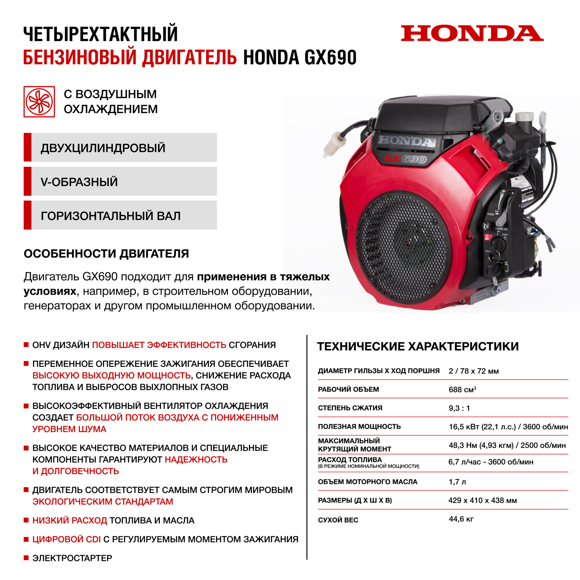Бензиновый генератор HND GE12000XLST (с двигателем Honda, 12 кВт) купить по цене 354&nbsp;900 ₽ в интернет магазине ТЕХСАД
