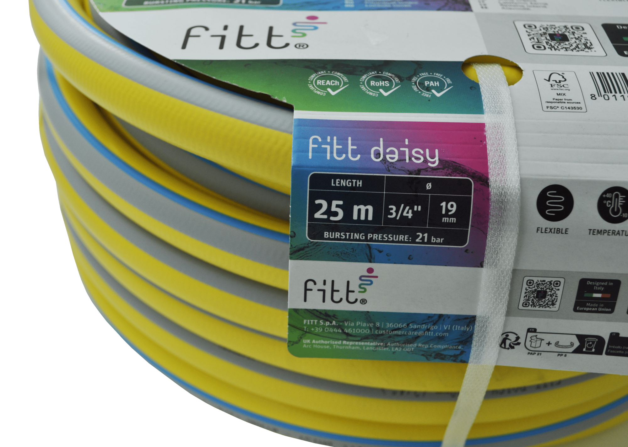 Шланг FITT ''Daisy'', 3/4'', 25м, 21бар купить по цене 4&nbsp;990 ₽ в интернет магазине ТЕХСАД